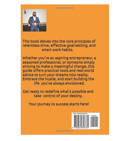 Open copy of Principles of Hustling book by Hustlers Society Branding showing pages with text and illustrations.